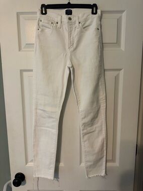 J. Crew White High-Rise Skinny Jeans